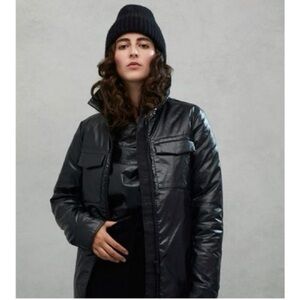 Luxton Women's Waxed Cotton Bomber Jacket 890 Black in Medium